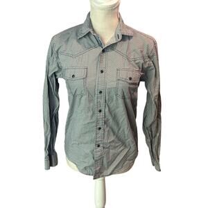 Cinch Boys Long Sleeve Button Down Shirt Size Large (12)